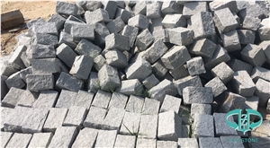 G633 Grey Granite Natural Split Cubes for Pavers