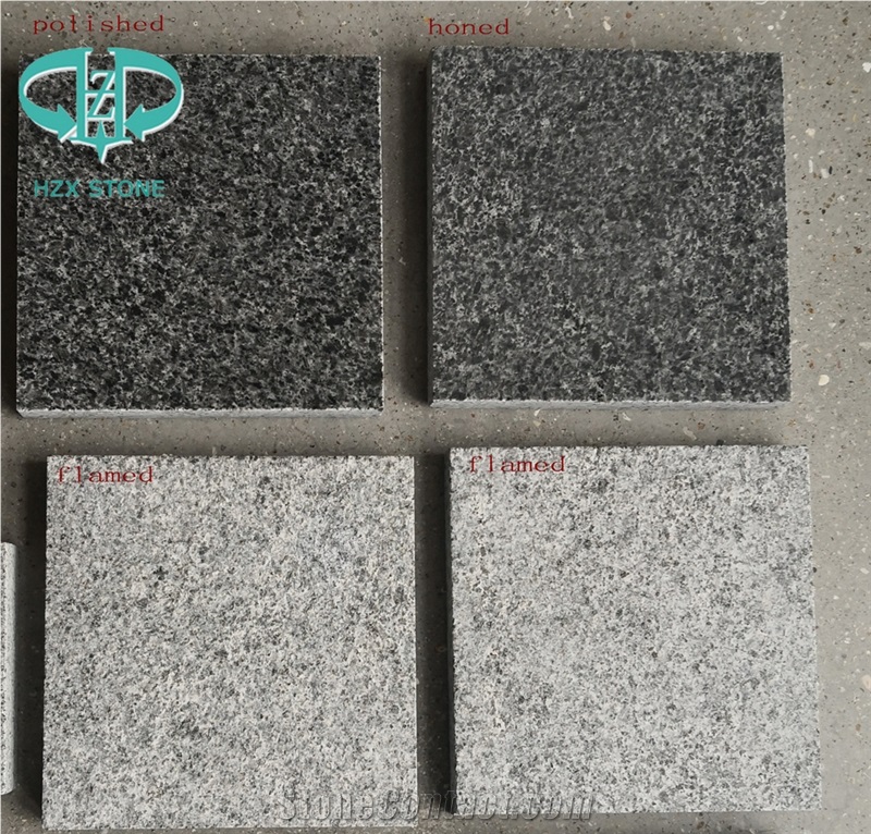 G654 Black Flamed Polishing and Honed Granite