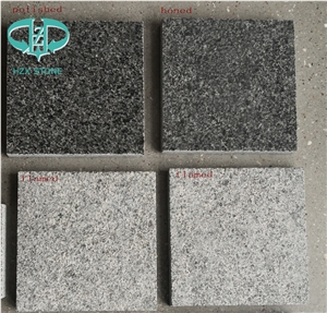 G654 Black Flamed Polishing and Honed Granite