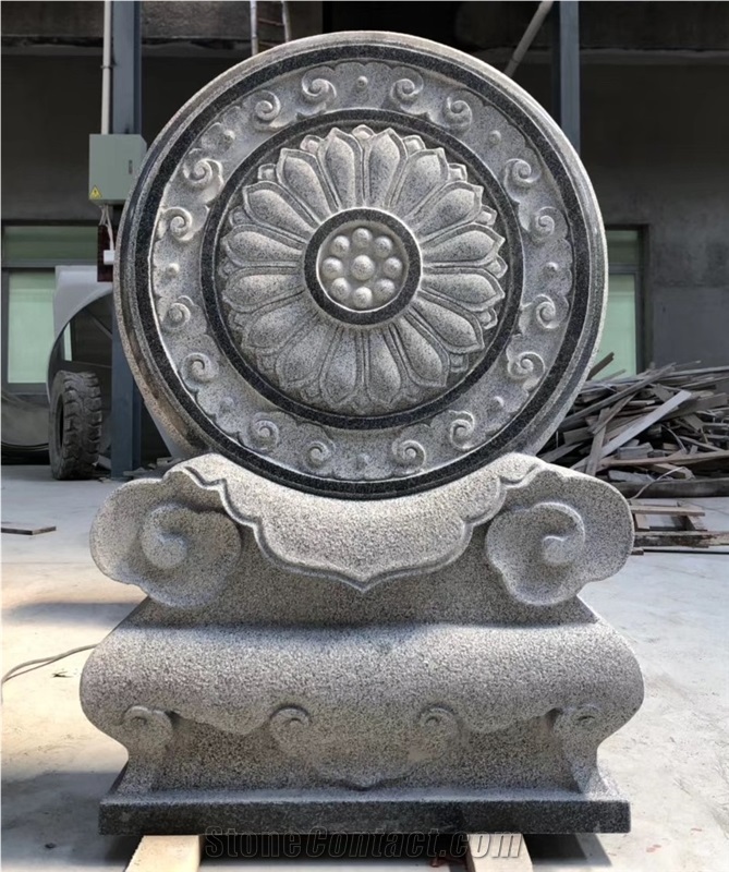 G654 Granite Drums Ancestral Temple Decoration