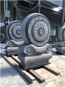 G654 Granite Drums Ancestral Temple Decoration
