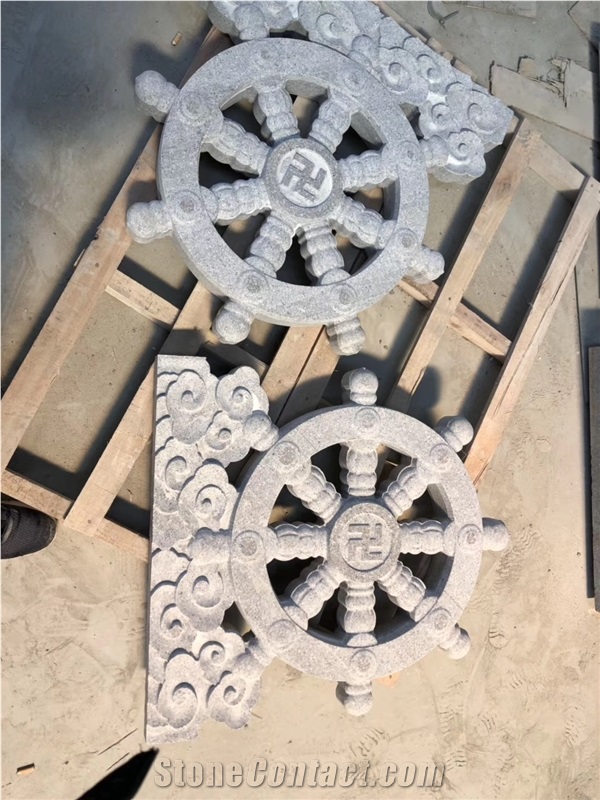 G654 Granite Drums Ancestral Temple Decoration