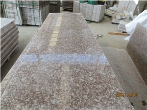 G687 Peach Red Granite Slab