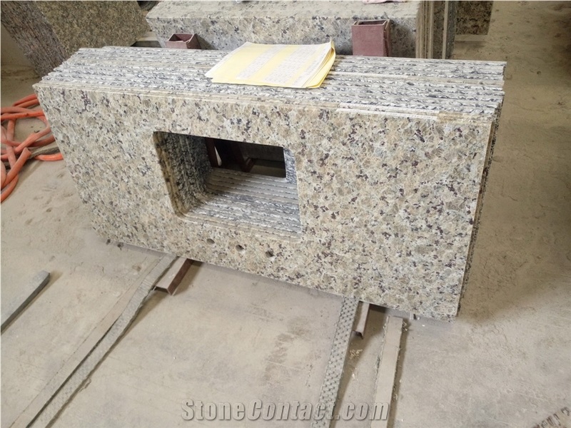 Giallo Beige Butterfly Yellow Granite Countertops