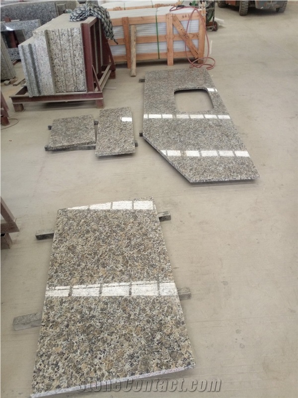 Giallo Beige Butterfly Yellow Granite Countertops