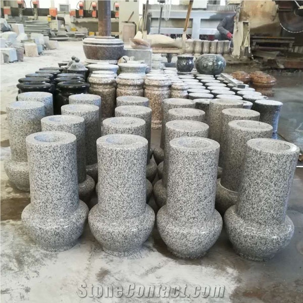 Granite Lamps and Vases for Tombstones
