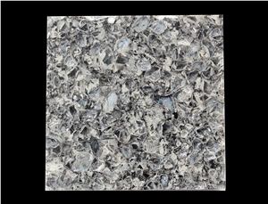 Granite Look Blue Pearl Quartz Stone Slab & Tiles