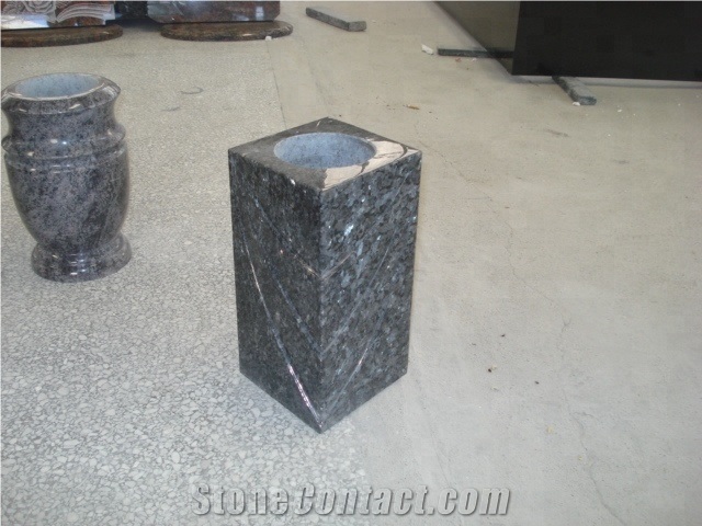 Granite Memorial Flower Vases for Headstones