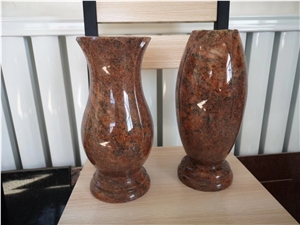 Granite Vases for Monument Decoration