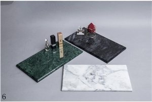 Green Marble Jewelry Dish Bowl Bathroom Boxes