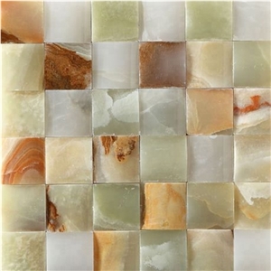 Green Onyx Mosaic Tiles for Wall