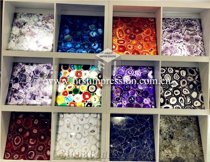 Grey Agate Gemstone Semiprecious Slabs,Tiles