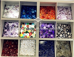 Grey Agate Gemstone Semiprecious Slabs,Tiles