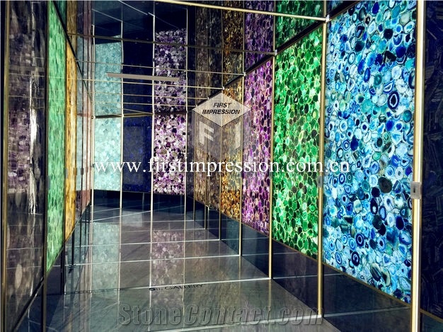Grey Agate Gemstone Semiprecious Slabs,Tiles