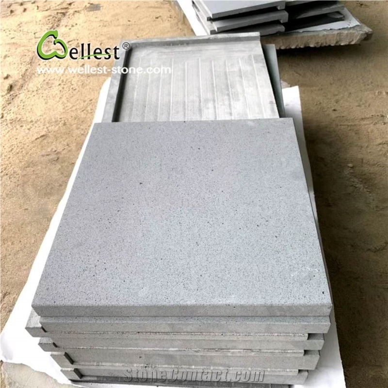 Grey Blue Stone Pool Bullnose Coping Corner