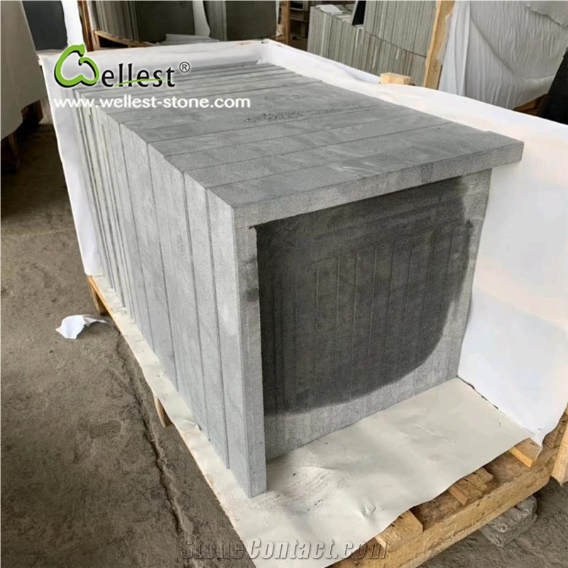 Grey Blue Stone Pool Bullnose Coping Corner