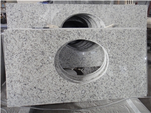 Guangdong Bala Flower White Granite Vanity Bathtop