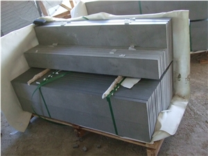 Hainan Grey Basalt Lava Stone Tiles Honed Steps