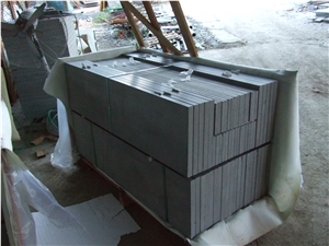 Hainan Grey Basalt Lava Stone Tiles Honed Steps