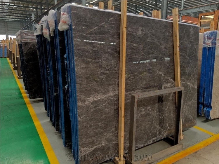 Hermes Gray Marble Slabs Bathroom Tiles