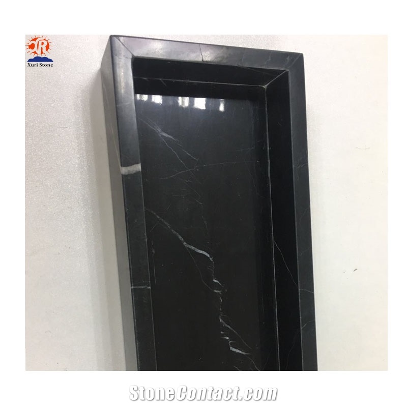 High End Unique Black Marble Jewelry Display