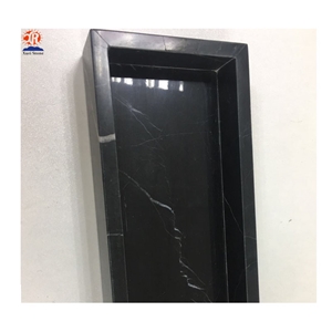 High End Unique Black Marble Jewelry Display