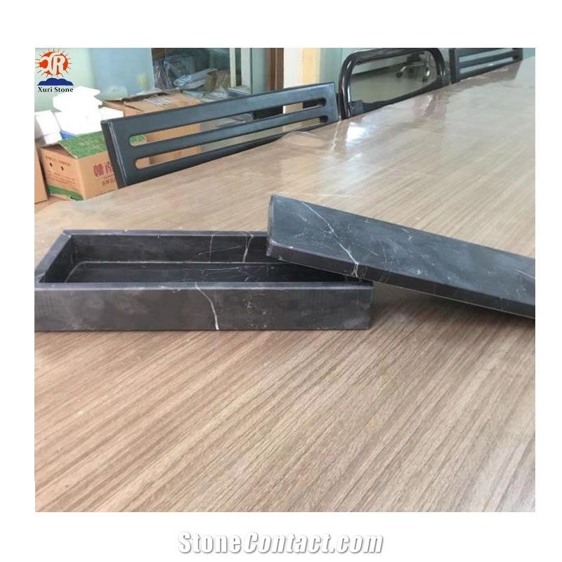 High End Unique Black Marble Jewelry Display