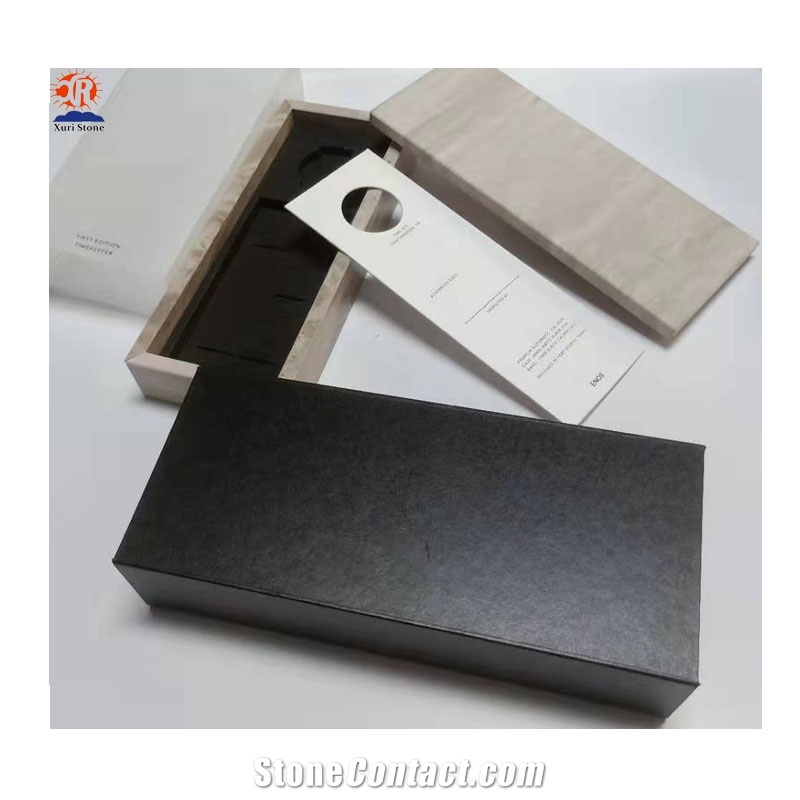 High End Unique Black Marble Jewelry Display