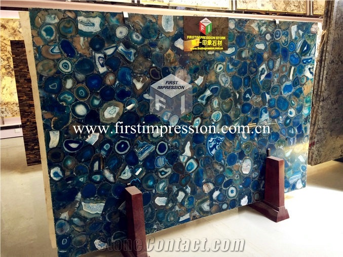 Hot Sale Colorful Agate Gemstone Semiprecious Slab