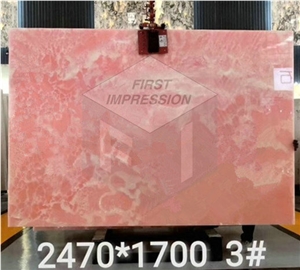 Hot Sale Pink Onyx Slabs,Tiles for Wall Decoration