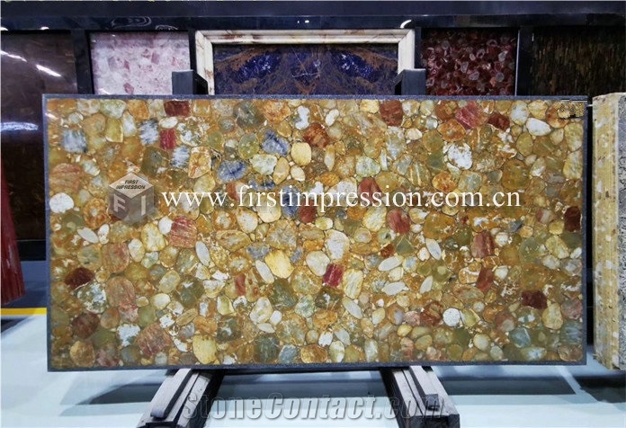 Hot Sale Yellow Agate Gemstone Semiprecious Stone