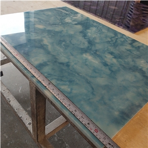 Interior Translucent Blue Alabaster Wall Sheet