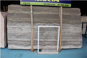 Iran River Silver Travertine Slab and Tiles