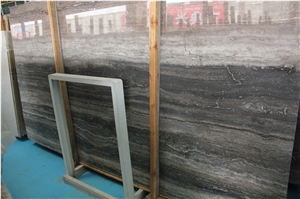 Iran River Silver Travertine Slab and Tiles