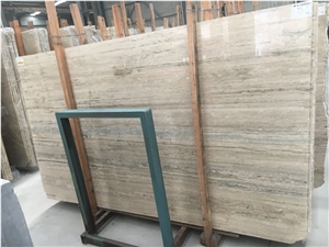 Italy Roman Silver Fosse Travertine Slab Italy Roman Silver Fosse Travertine Slab