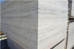 Italy Roman Silver Fosse Travertine Slab