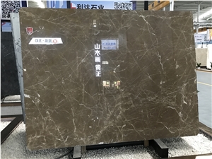 Kazoffie Brown/Cazeau Brown Marble Slab