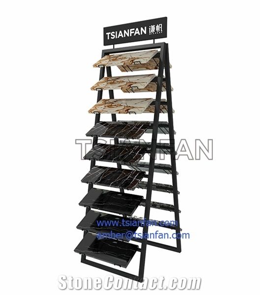 Ledge Stone Tile Display Rack , Stone Tile Stand