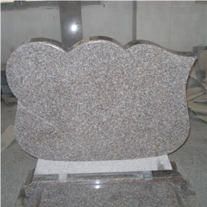 Light Grey Granite Memorial Monument