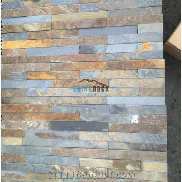 Lightweight Stone Wall Natural Rusty Slate Stone