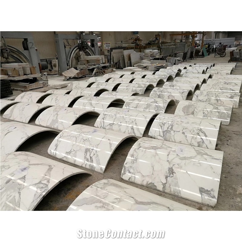 Luxury Calacatta Marble Columns