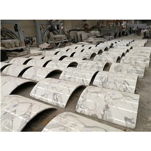 Luxury Calacatta Marble Columns
