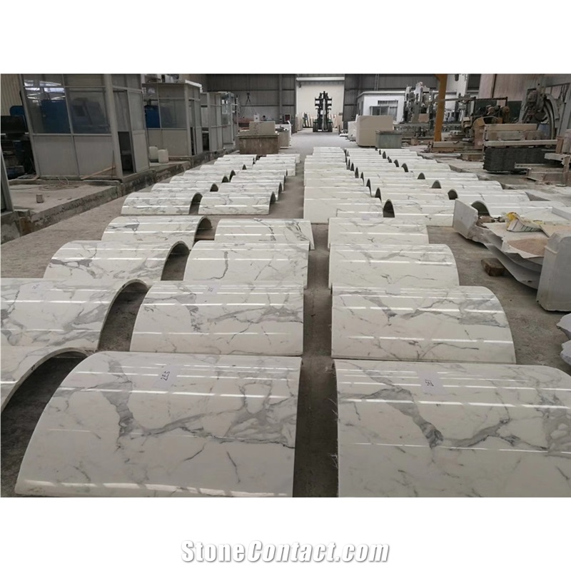 Luxury Calacatta Marble Columns