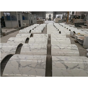 Luxury Calacatta Marble Columns