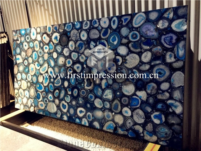 Luxury Colorful Agate Gemstone Semiprecious Slab