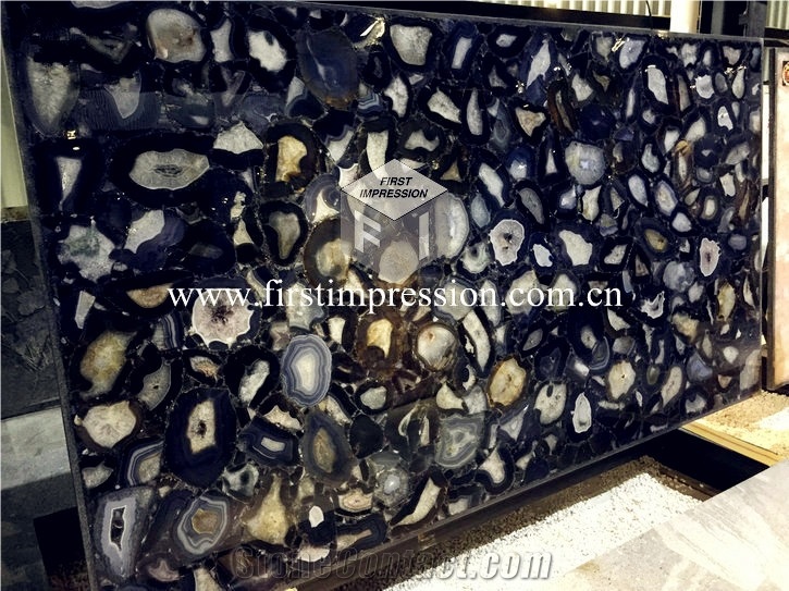 Luxury Colorful Agate Gemstone Semiprecious Slab