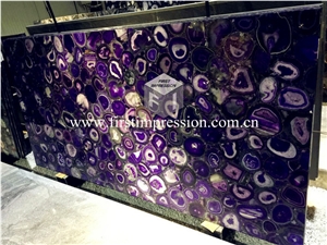 Luxury Colorful Agate Gemstone Semiprecious Slab