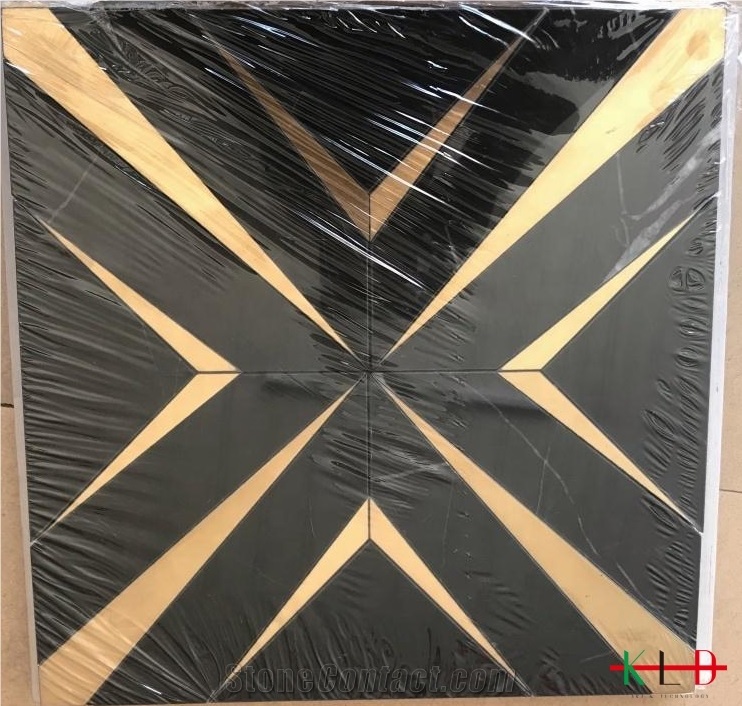 Luxury Marble Inlay Design Bathroom Tiles Mosaic