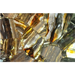 Luxury Wooden Agate Semiprecious Stone