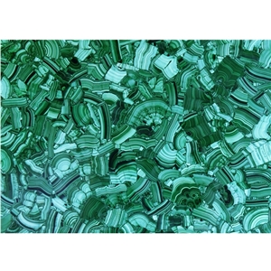 Malachite/Green Jade Semiprecious Stone Slabs Tile